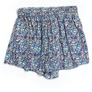 Medium Tan & Blue Dress Shorts with Pockets